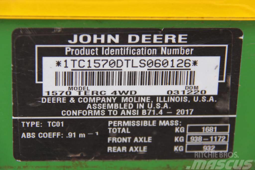 John Deere 1570 Rotary mower with 62" FastBack cutting deck Tractores corta-césped