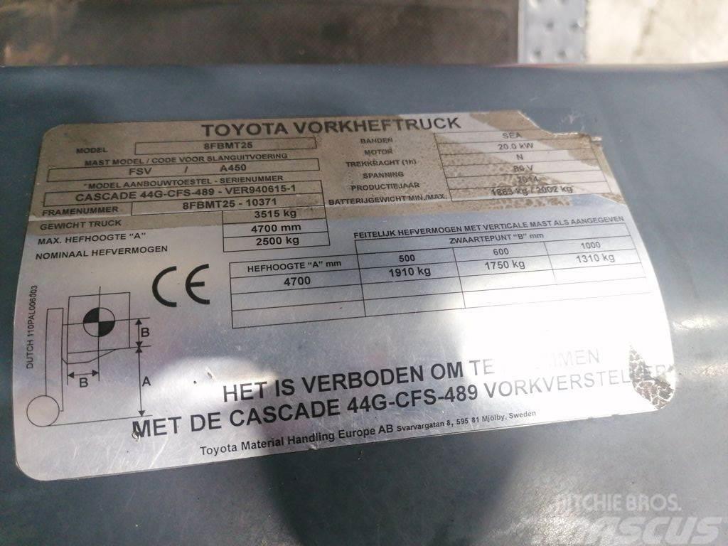 Toyota 8FBMT25 Carretillas de horquilla eléctrica