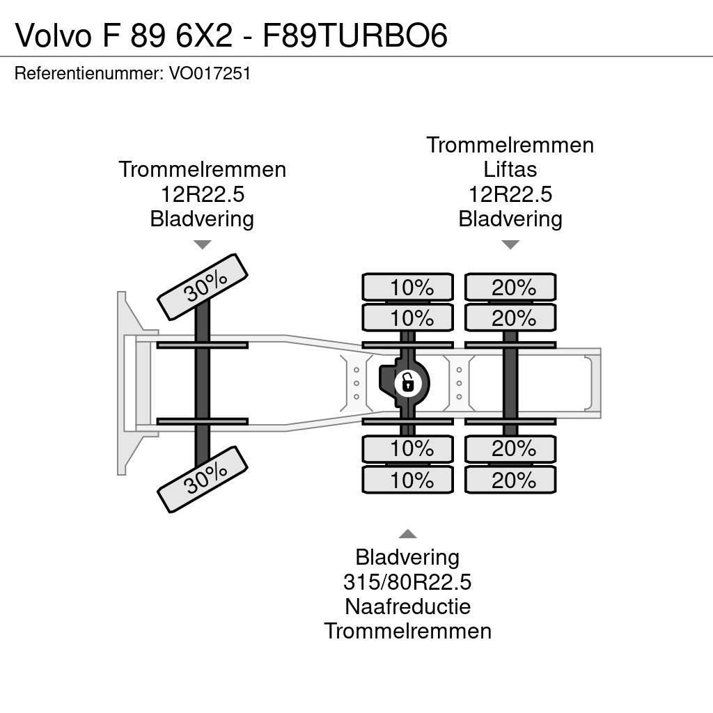 Volvo F 89 6X2 - F89TURBO6 Cabezas tractoras
