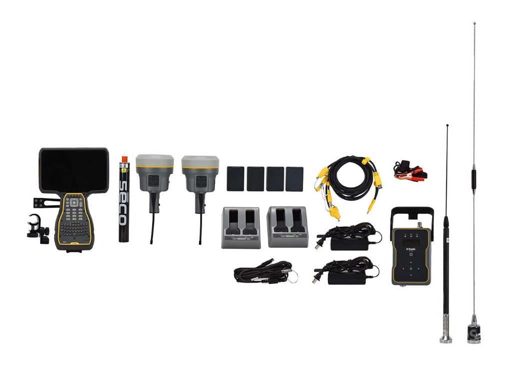 Trimble Dual R10 M2 Base/Rover GPS Kit, TSC7 Access, TDL45 Otros componentes