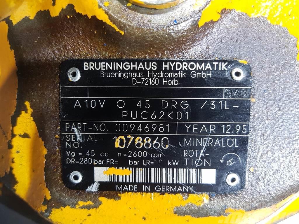 Brueninghaus Hydromatik A10VO45DRG/31L Hidráulicos