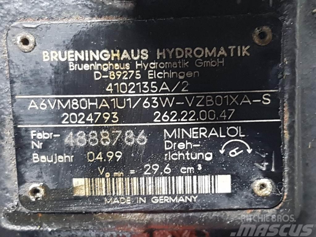 Ahlmann AL75-Brueninghaus A6VM80HA1U1/63W-Drive motor Hidráulicos