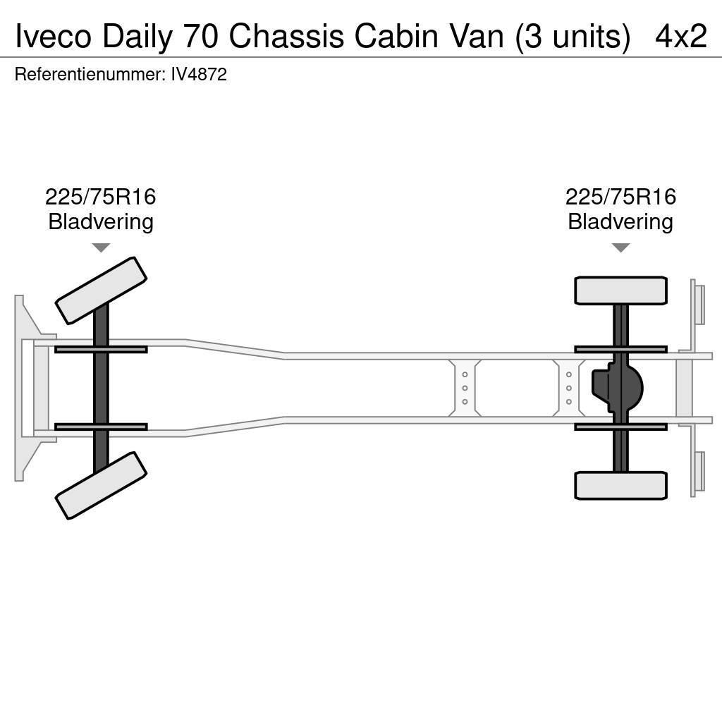 Iveco Daily 70 Chassis Cabin Van (3 units) Camiones chasis