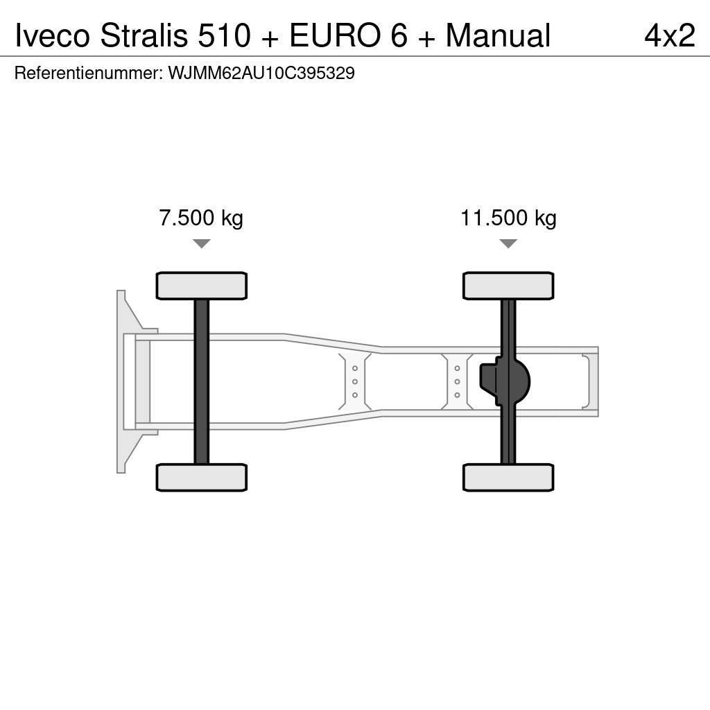 Iveco Stralis 510 + EURO 6 + Manual Cabezas tractoras