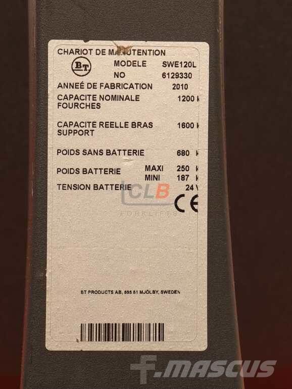 BT SWE 120 L Staxio Apiladores eléctricos autopropulsados