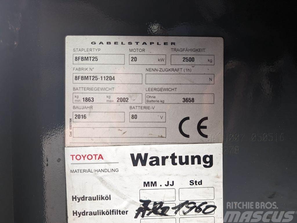 Toyota 8FBMT25 Carretillas de horquilla eléctrica