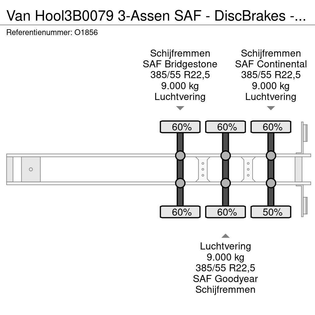 Van Hool 3B0079 3-Assen SAF - DiscBrakes - ADR - Backslider Semirremolques portacontenedores