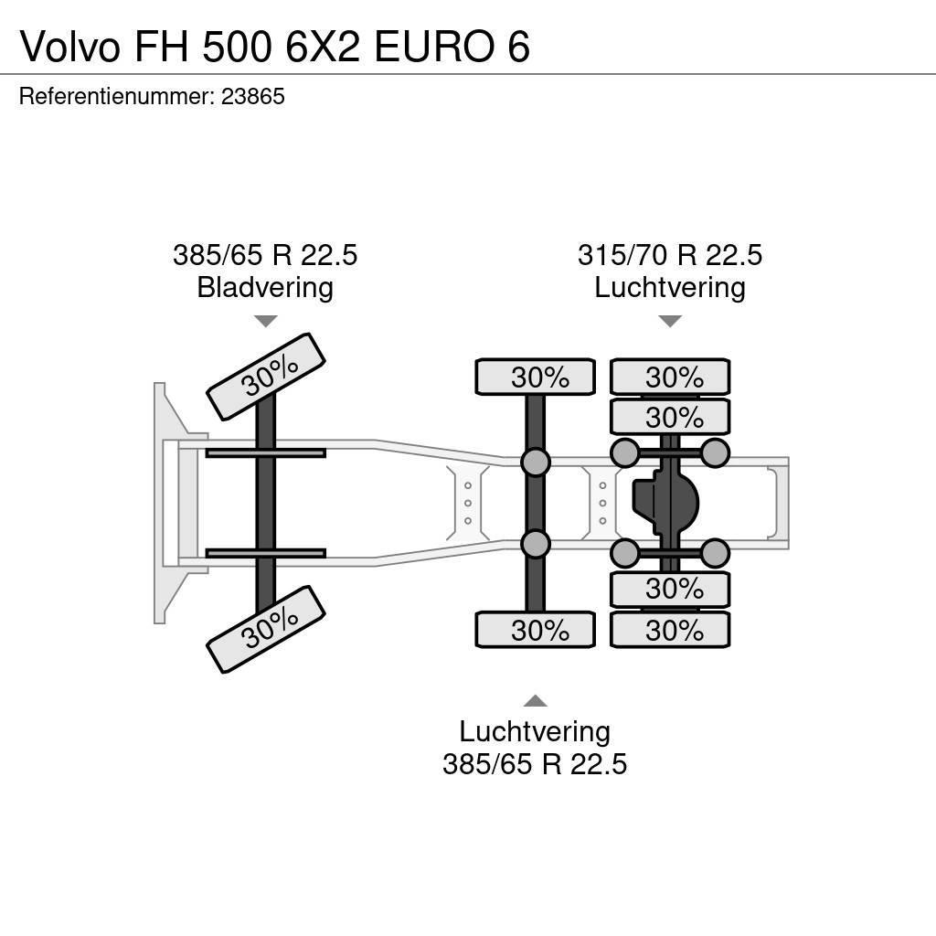 Volvo FH 500 6X2 EURO 6 Cabezas tractoras