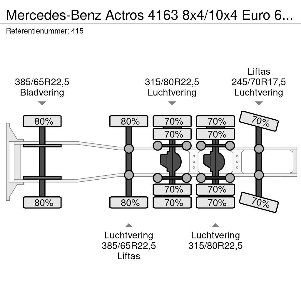 Mercedes-Benz Actros 4163 8x4/10x4 Euro 6 Titan Andockanhanger H Cabezas tractoras