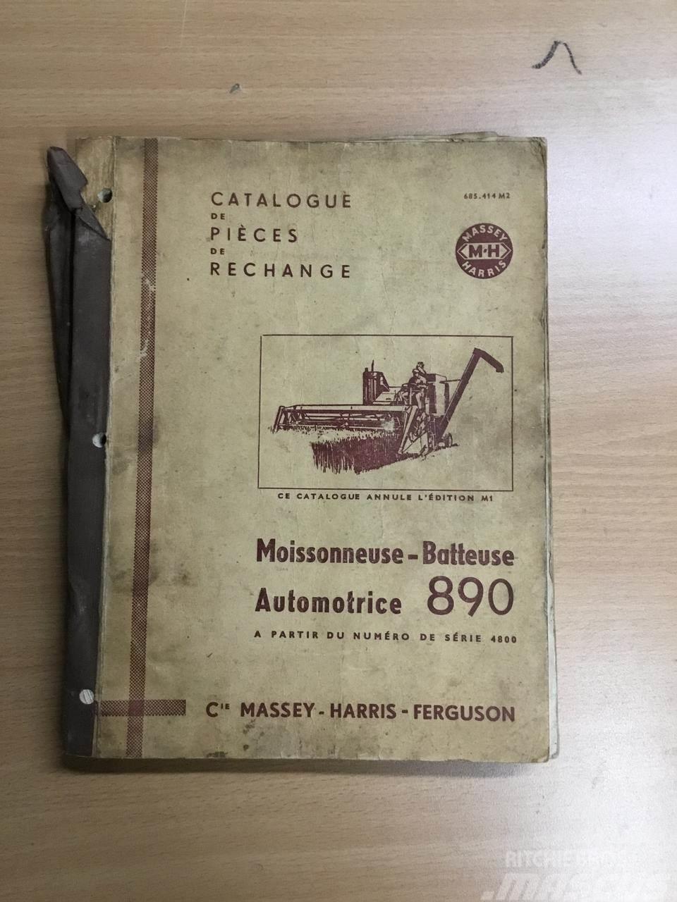 Massey Ferguson Parts list - manual Otra maquinaria agrícola usada
