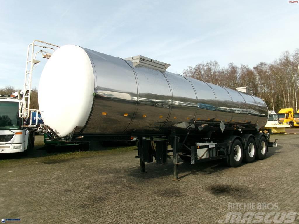 Metalovouga Bitumen / heavy oil tank inox 29 m3 / 1 comp Semirremolques cisterna