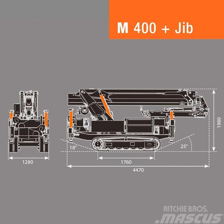 BG Lift M400 Minikraan / Mini-rupskraan / Glaskraan Minigrúas