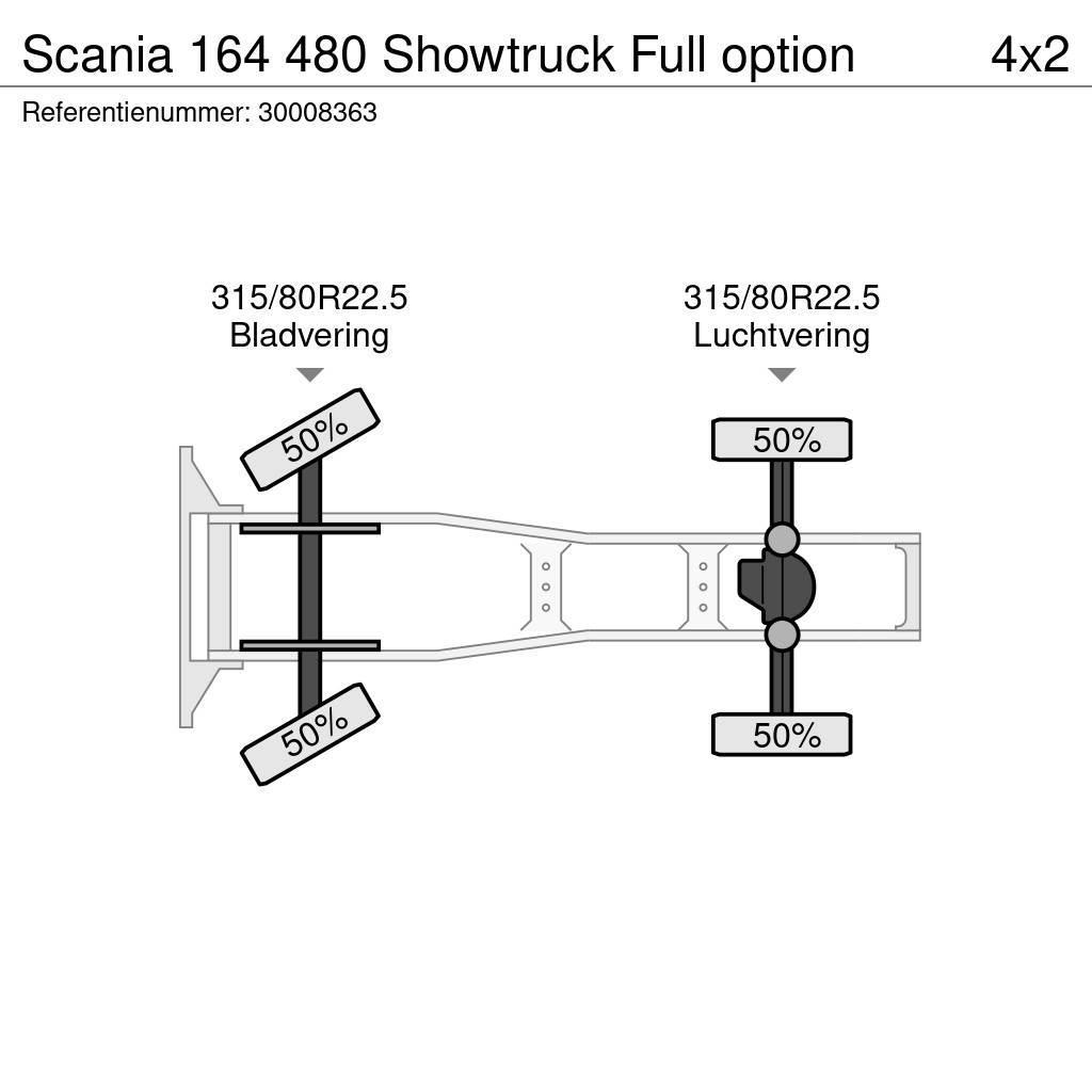 Scania 164 480 Showtruck Full option Cabezas tractoras