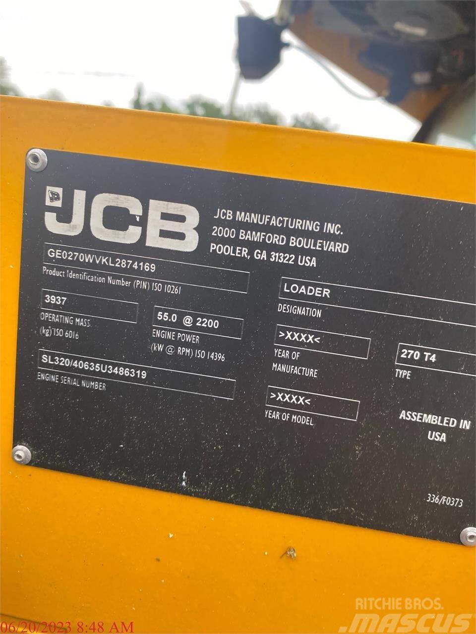 JCB 270 Minicargadoras