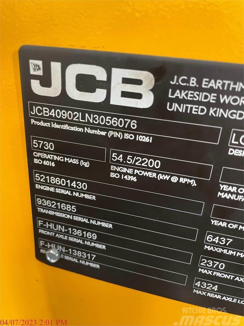 JCB 409 Cargadoras sobre ruedas