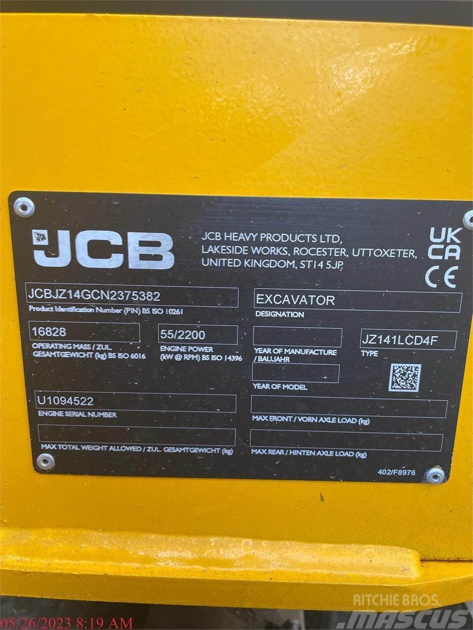 JCB JZ141 LC Excavadoras de cadenas