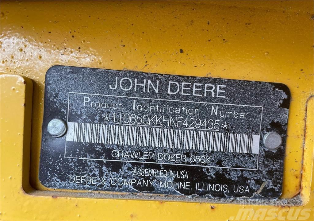 John Deere 650K LGP Buldozer sobre oruga
