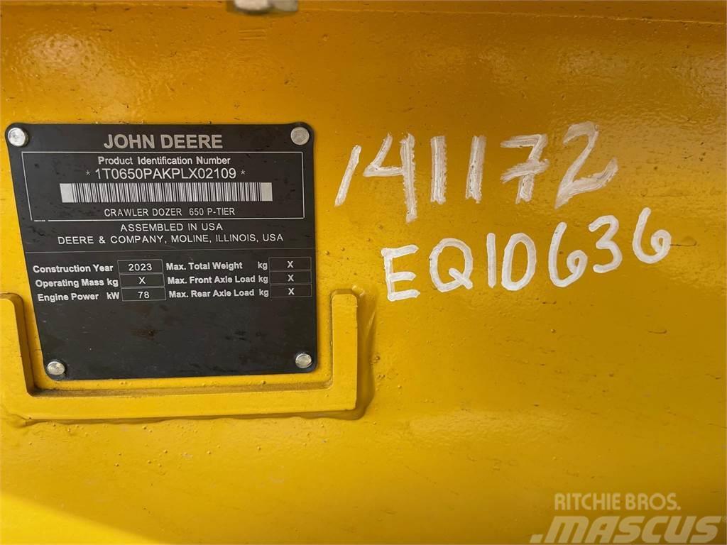 John Deere 650P LGP Buldozer sobre oruga