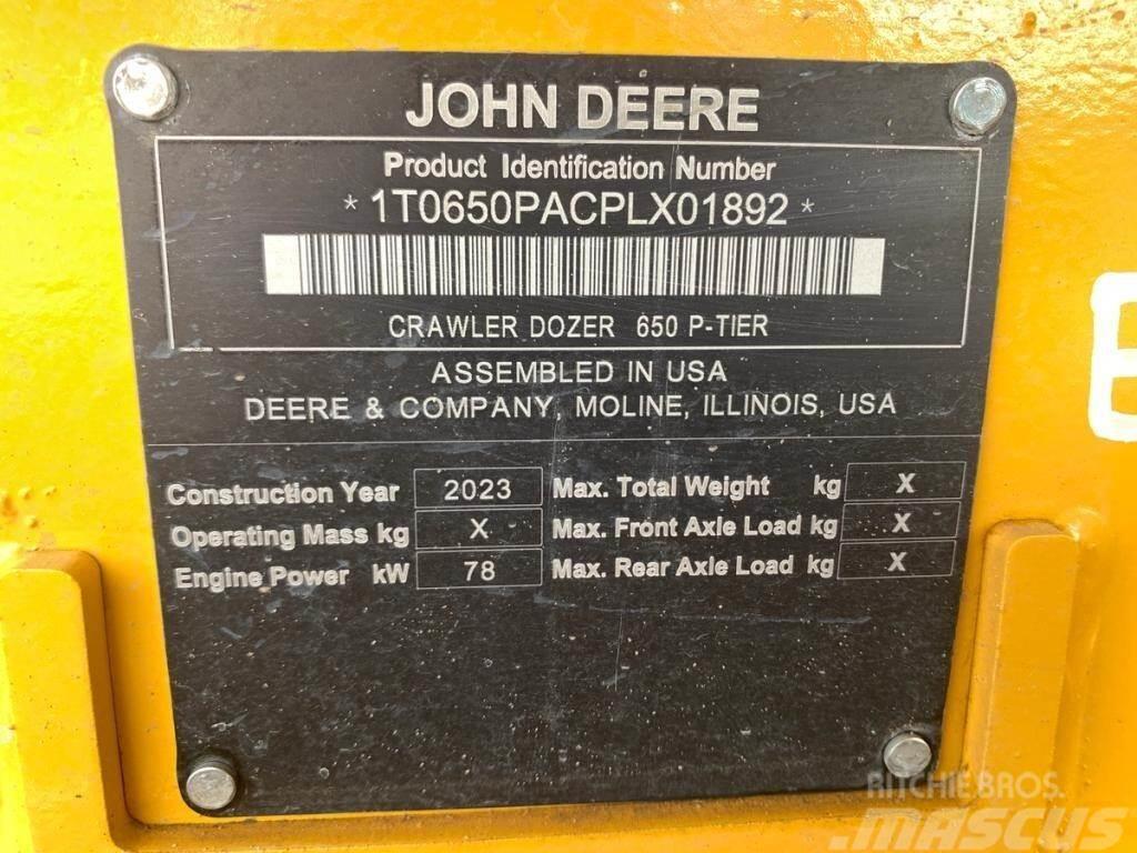 John Deere 650P LGP Buldozer sobre oruga