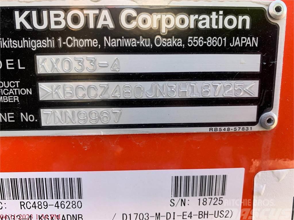 Kubota KX033-4 Mini excavadoras < 7t