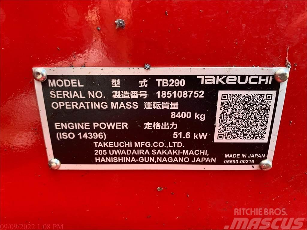 Takeuchi TB290 Excavadoras de cadenas