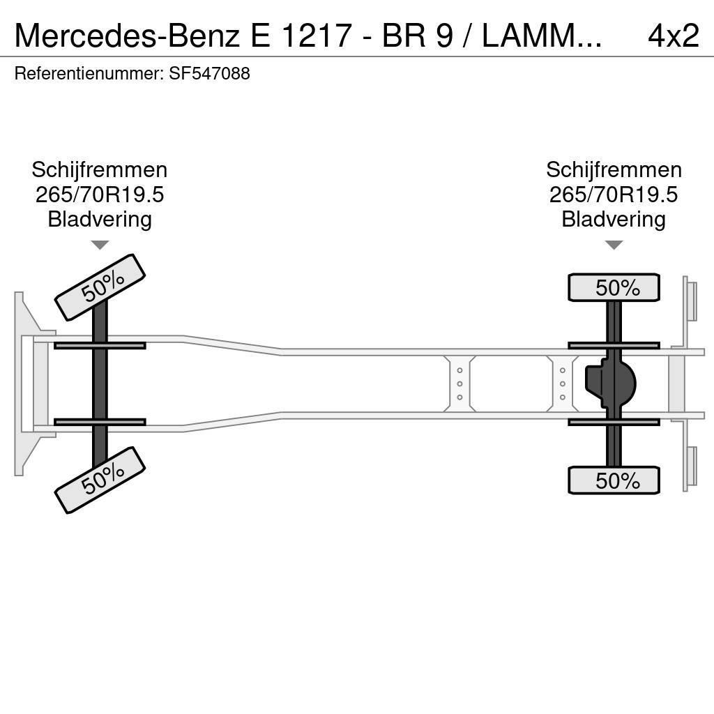 Mercedes-Benz E 1217 - BR 9 / LAMMES - BLATT - SPRING / EFFER KR Camiones plataforma
