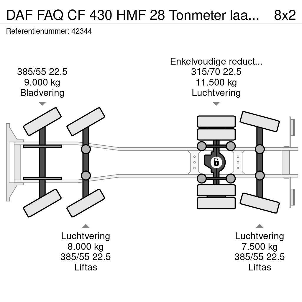DAF FAQ CF 430 HMF 28 Tonmeter laadkraan Camiones polibrazo
