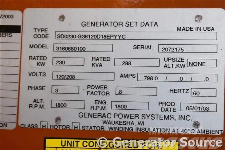 Generac 230 kW - JUST ARRIVED Generadores diesel