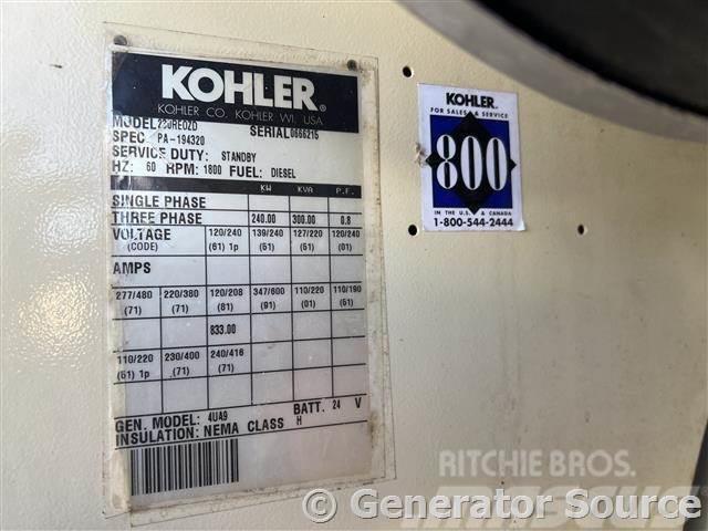 Kohler 240 kW Generadores diesel