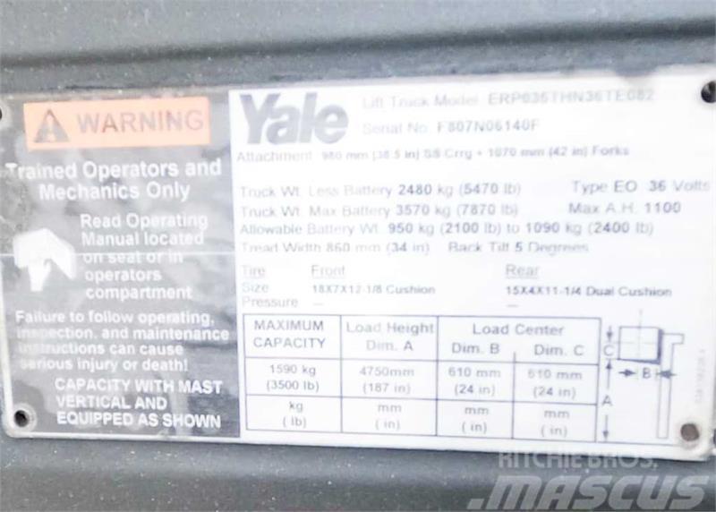 Yale ERP035TH Carretillas de horquilla eléctrica