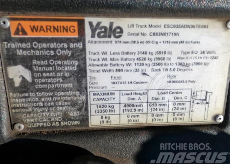Yale ESC035AC Carretillas de horquilla eléctrica