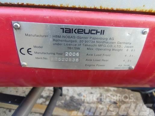 Takeuchi TB175W MINI EXCAVATOR. THIS MACHINE IS FIRE DAMA Mini excavadoras < 7t