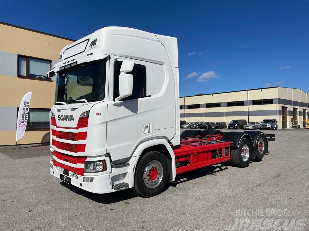 Scania R500 6x2 EURO6 + RETARDER + PTO + 9,5T FRONT AXLE Camiones chasis