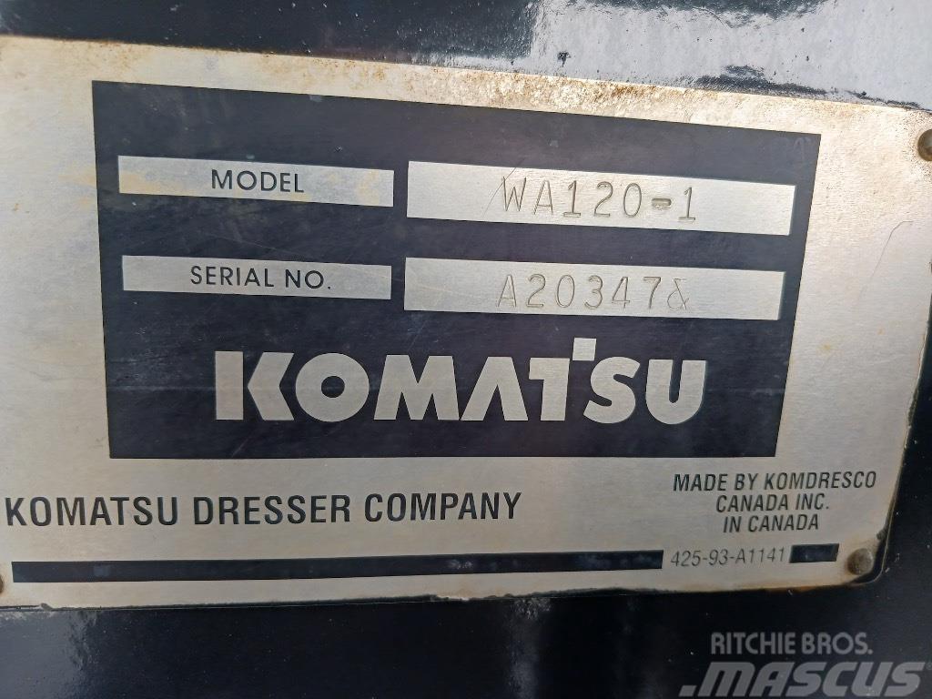 Komatsu WA 120-1 Cargadoras sobre ruedas