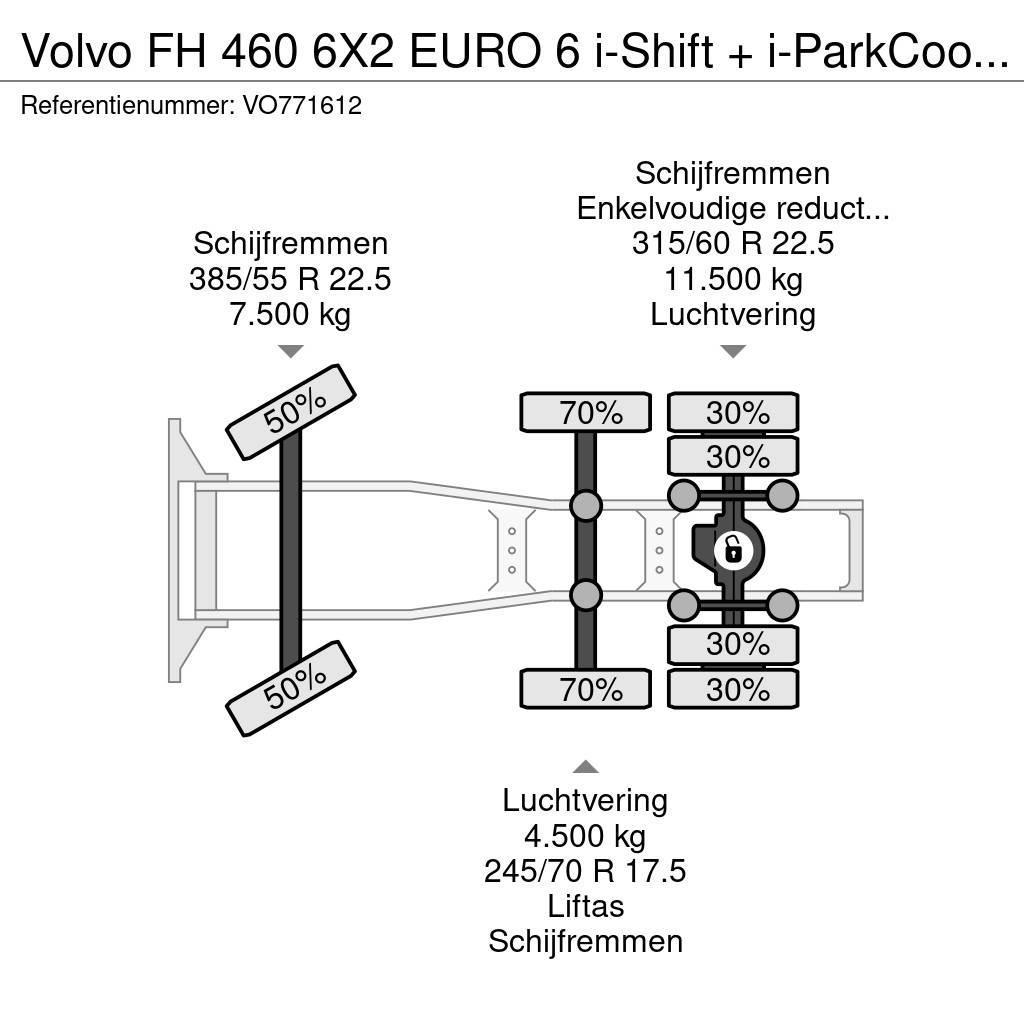 Volvo FH 460 6X2 EURO 6 i-Shift + i-ParkCool + TIPPER HY Cabezas tractoras