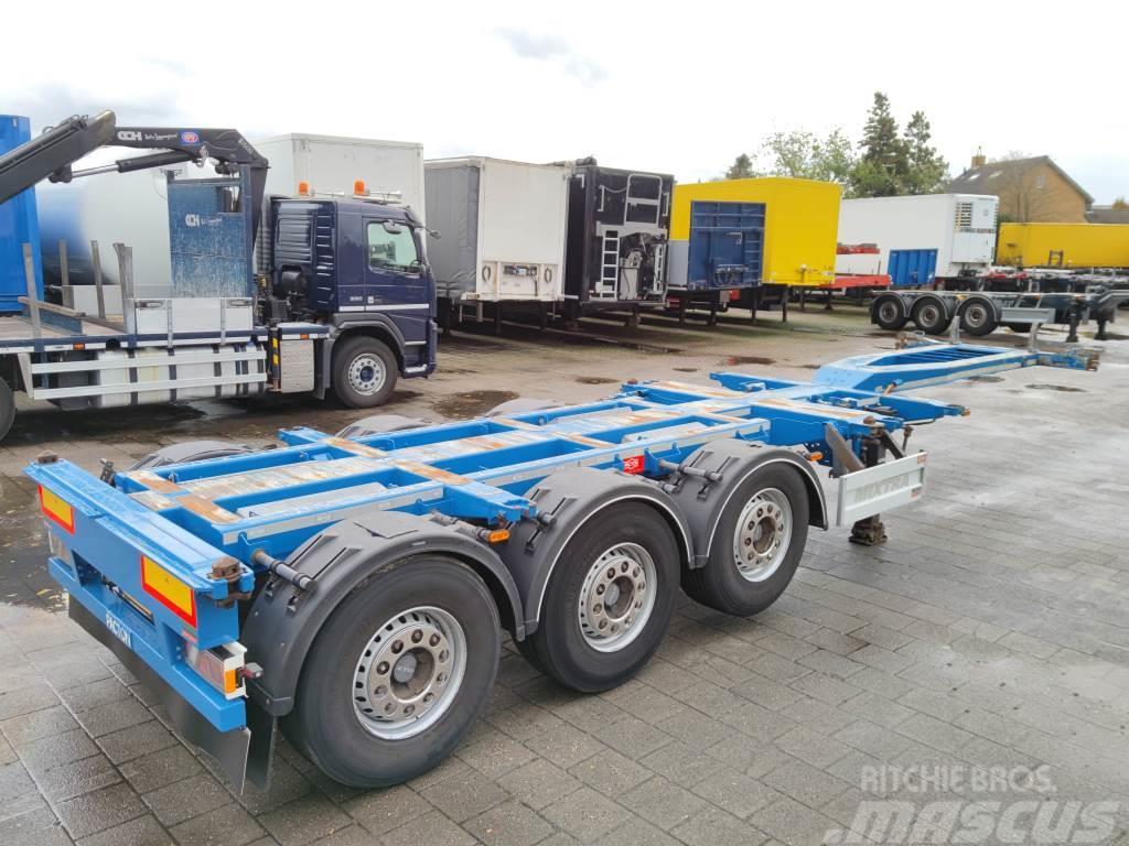 Pacton ET3 - MULTI 3-Assen VALX - Lift Axle - DiscBrakes Containerframe semi-trailers