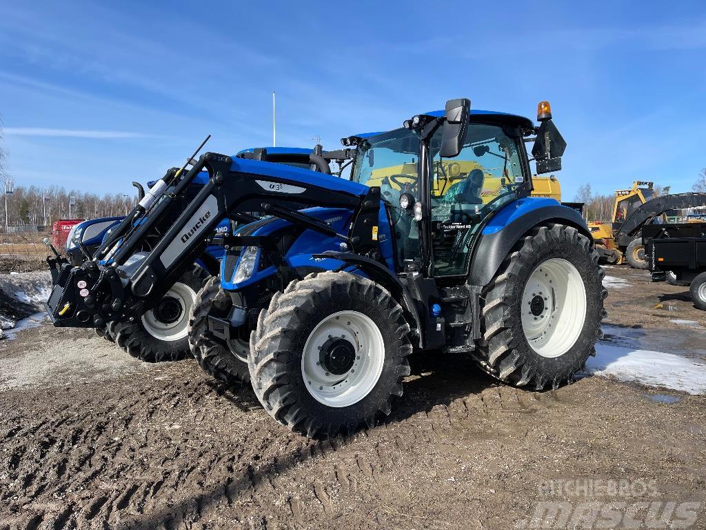 New Holland T5.130 DCT, TG, Quicke Q3S 250tim Tractores
