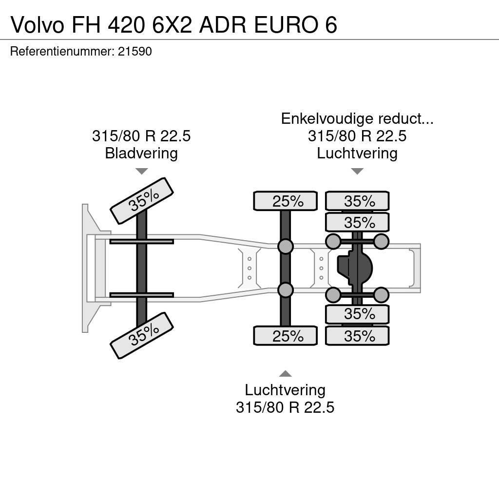 Volvo FH 420 6X2 ADR EURO 6 Cabezas tractoras