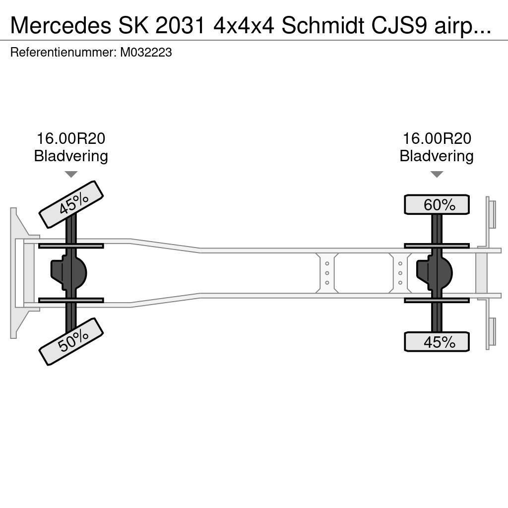 Mercedes-Benz SK 2031 4x4x4 Schmidt CJS9 airport sweeper snow pl Camiones chasis