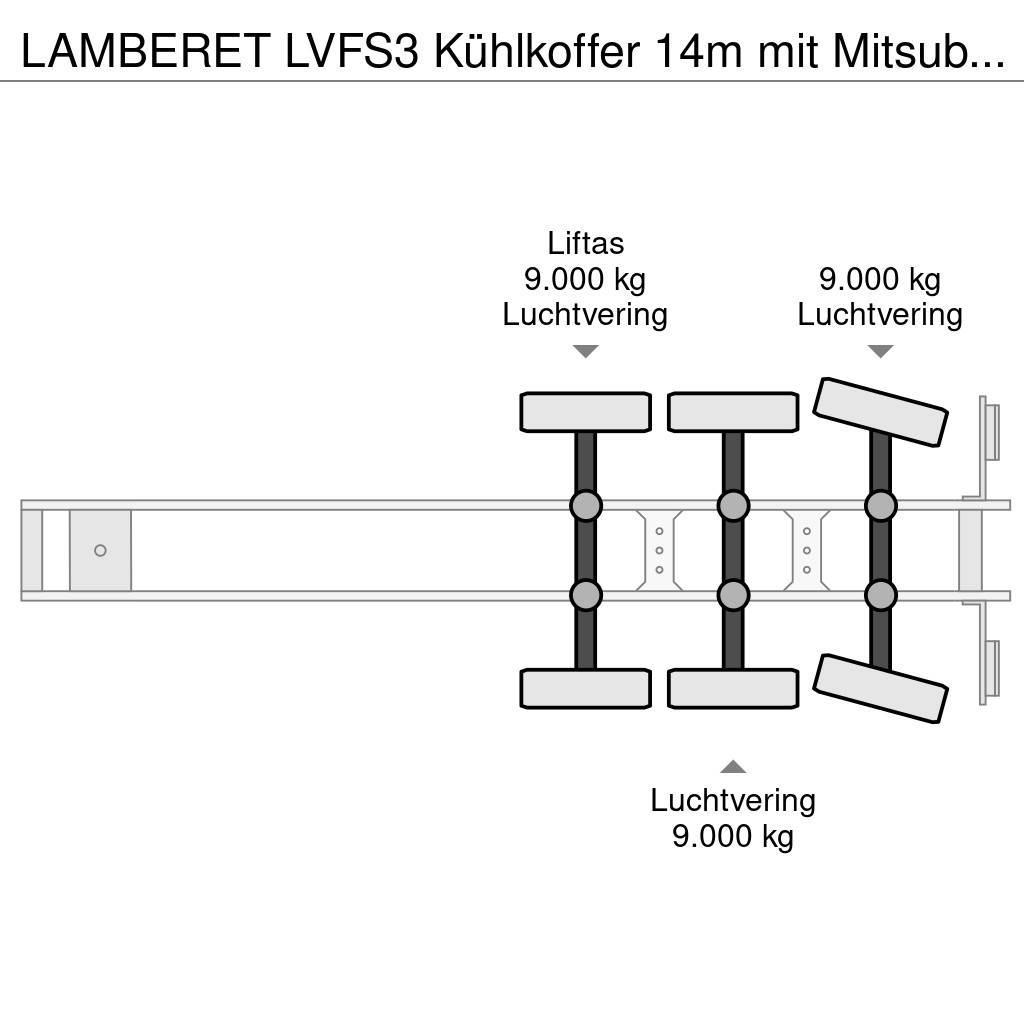 Lamberet LVFS3 Kühlkoffer 14m mit Mitsubishi -20° Semirremolques isotermos/frigoríficos