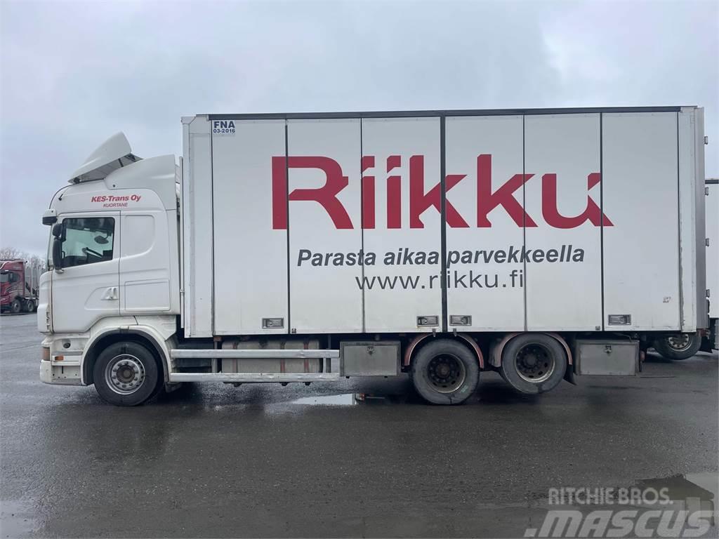 Scania R-500 6x2-4750, 7,5m VAK:n 2-taso kori Camiones caja cerrada