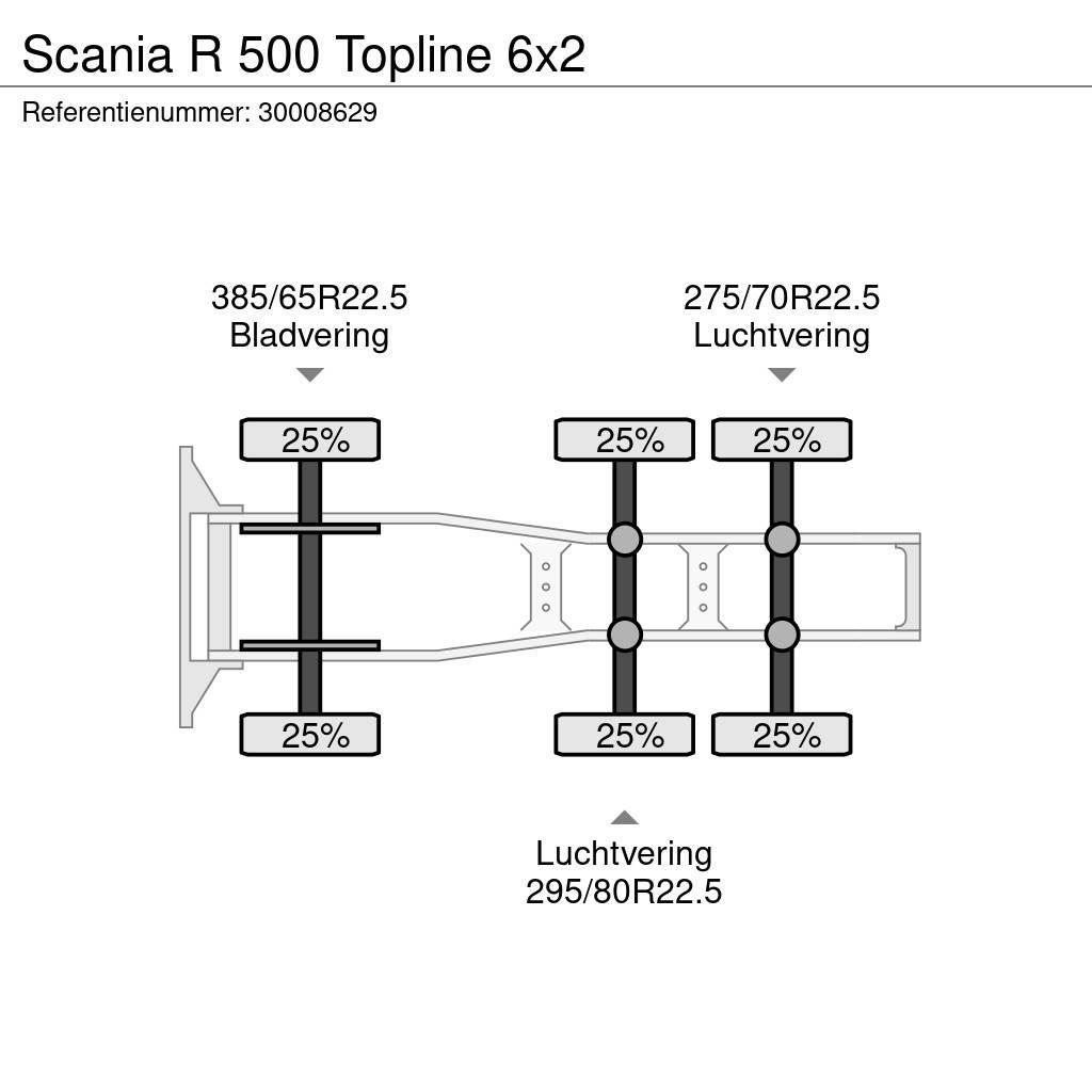 Scania R 500 Topline 6x2 Cabezas tractoras