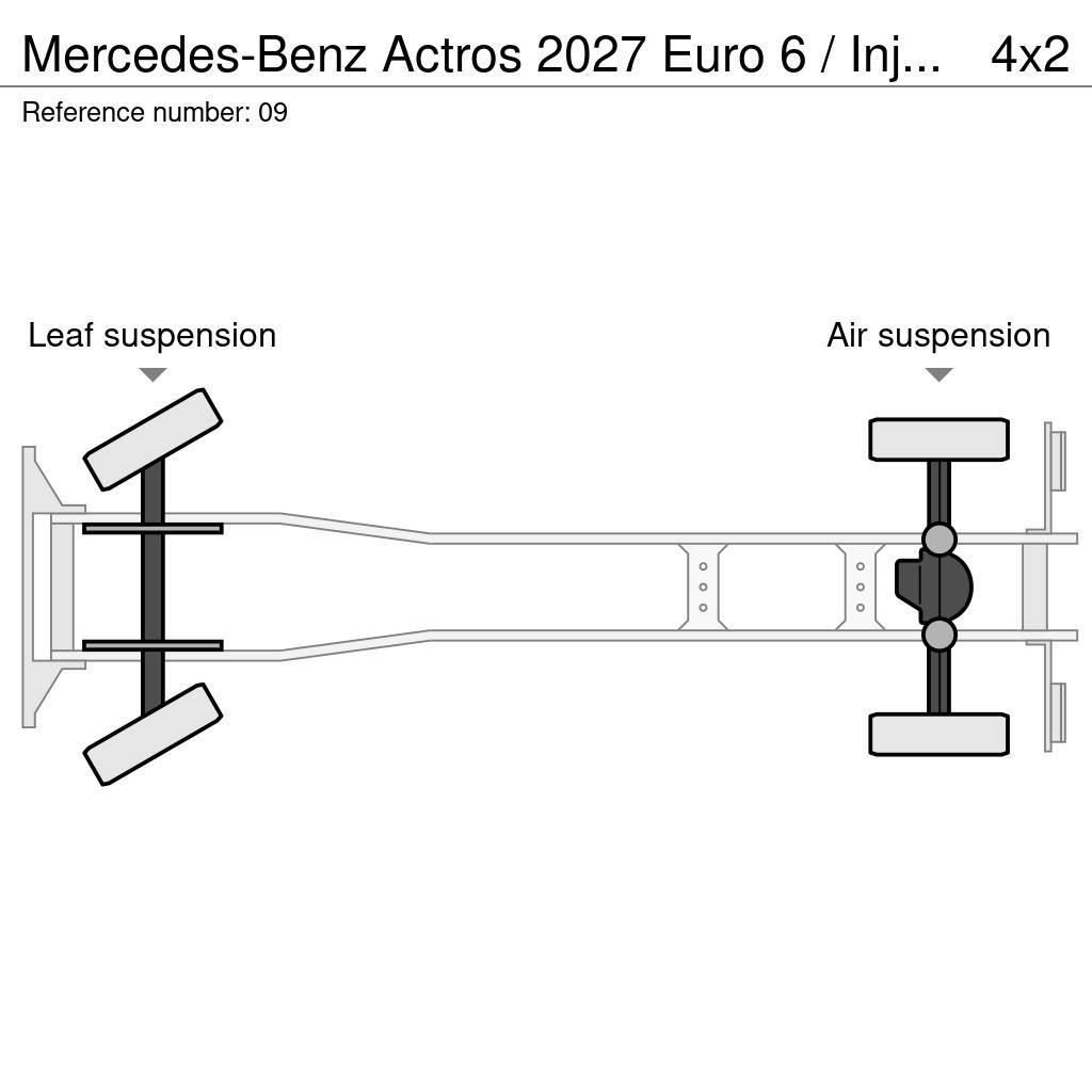 Mercedes-Benz Actros 2027 Euro 6 / Injektorproblem !!! Camiones chasis