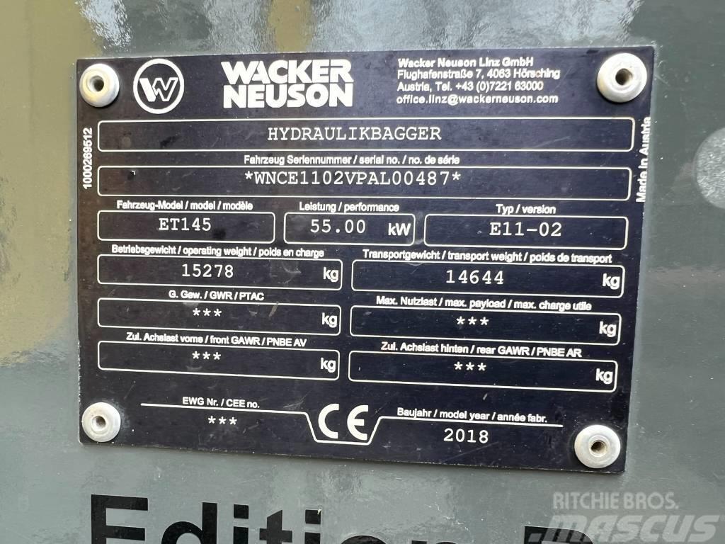 Wacker Neuson ET 145 Excavadoras de cadenas