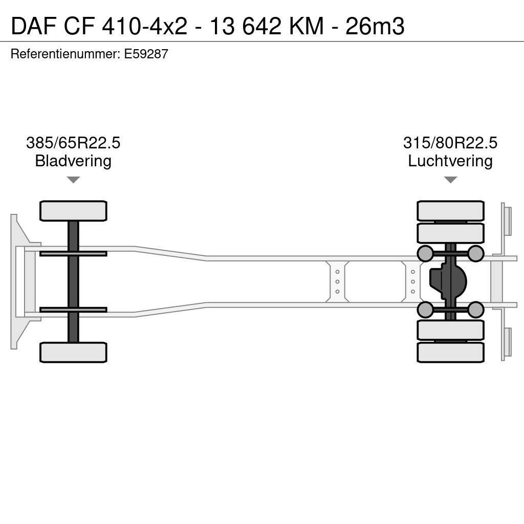 DAF CF 410-4x2 - 13 642 KM - 26m3 Camiones bañeras basculantes o volquetes