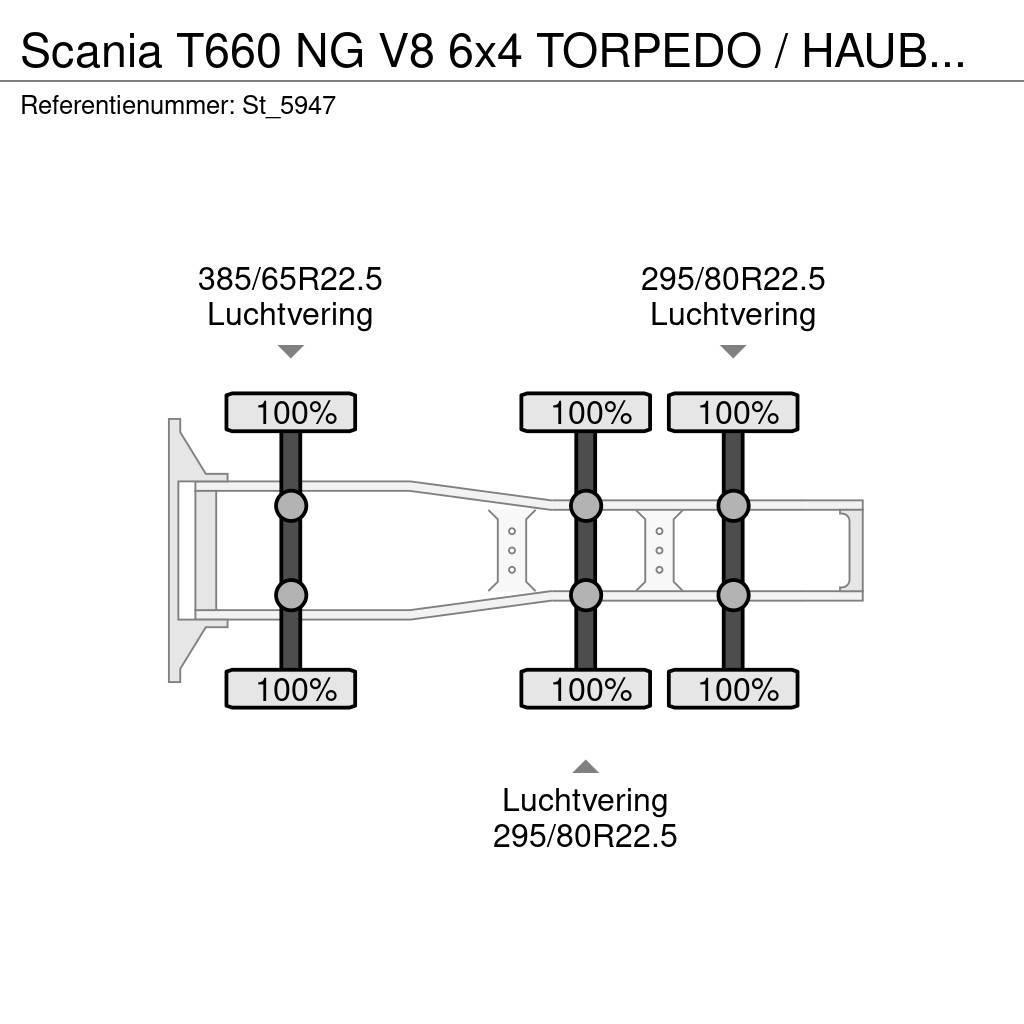 Scania T660 NG V8 6x4 TORPEDO / HAUBER / NEW ! Cabezas tractoras