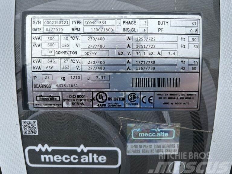 CAT Mecc Alte Eco40 3S4 - Unused - 600 kVa Otros generadores