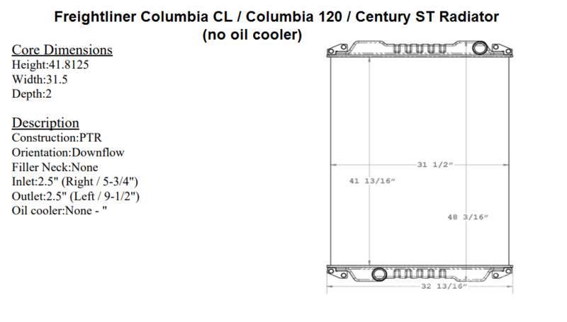 Freightliner Columbia Radiadores