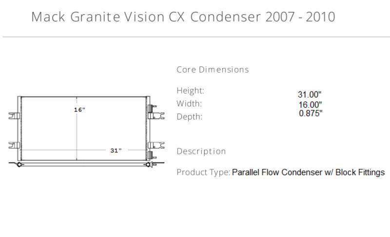 Mack Granite Vision CX Otros componentes - Transporte