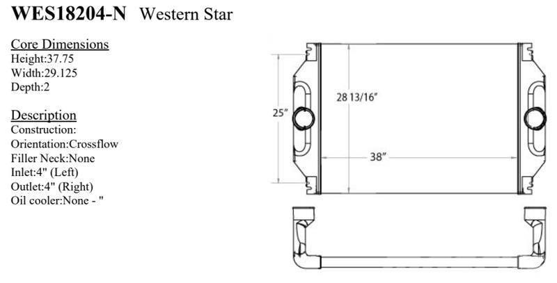Western Star 4900 Series Radiadores